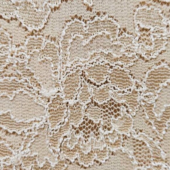 COLDWATER CREEK VANILLA CREAM LACE SCOOP NECK DRESSY TANK  1X - Picture 5 of 8